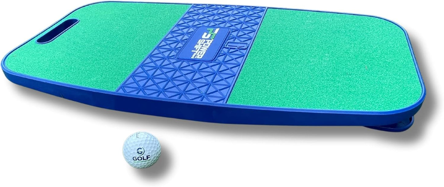 Power Shift Board Golf Training Aid - Innovative Golf Balance Board Designed To Teach Proper Weight Distribution In The Golf Swing, For More Power And Distance! Golf Swing Board With Noise Feedback!