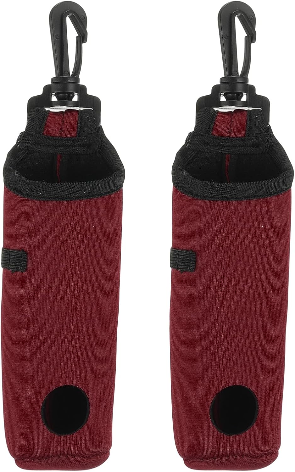 uxcell Golf Ball Carry Bag, Waist-Mounted Storage Bag Neoprene Golf Tee Holder Pouch with Lightweight Hook for Men and Women