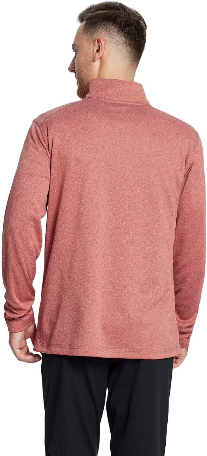 M MAELREG Quarter Zip Golf Pullover Men Dry Fit Long Sleeve Performance Wicking Mock Neck 1/4 Zip Pullover Mens Sweatshirt