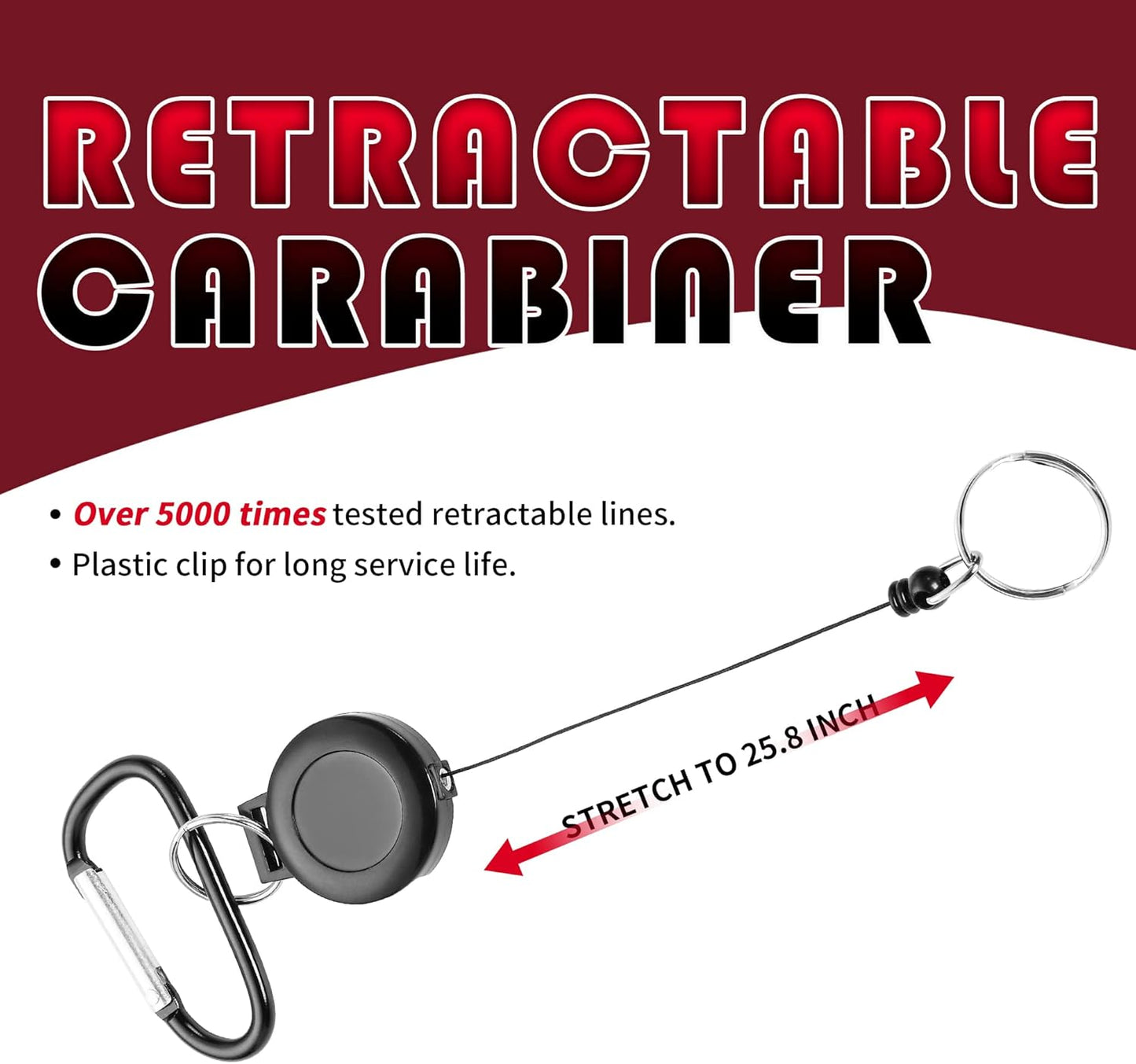 Mile High Life Golf Club Brush, Club Groove Cleaner with 2 Ft Retractable Extension Cord and Aluminum Carabiner, Golf Bag Accessories for Men and Women