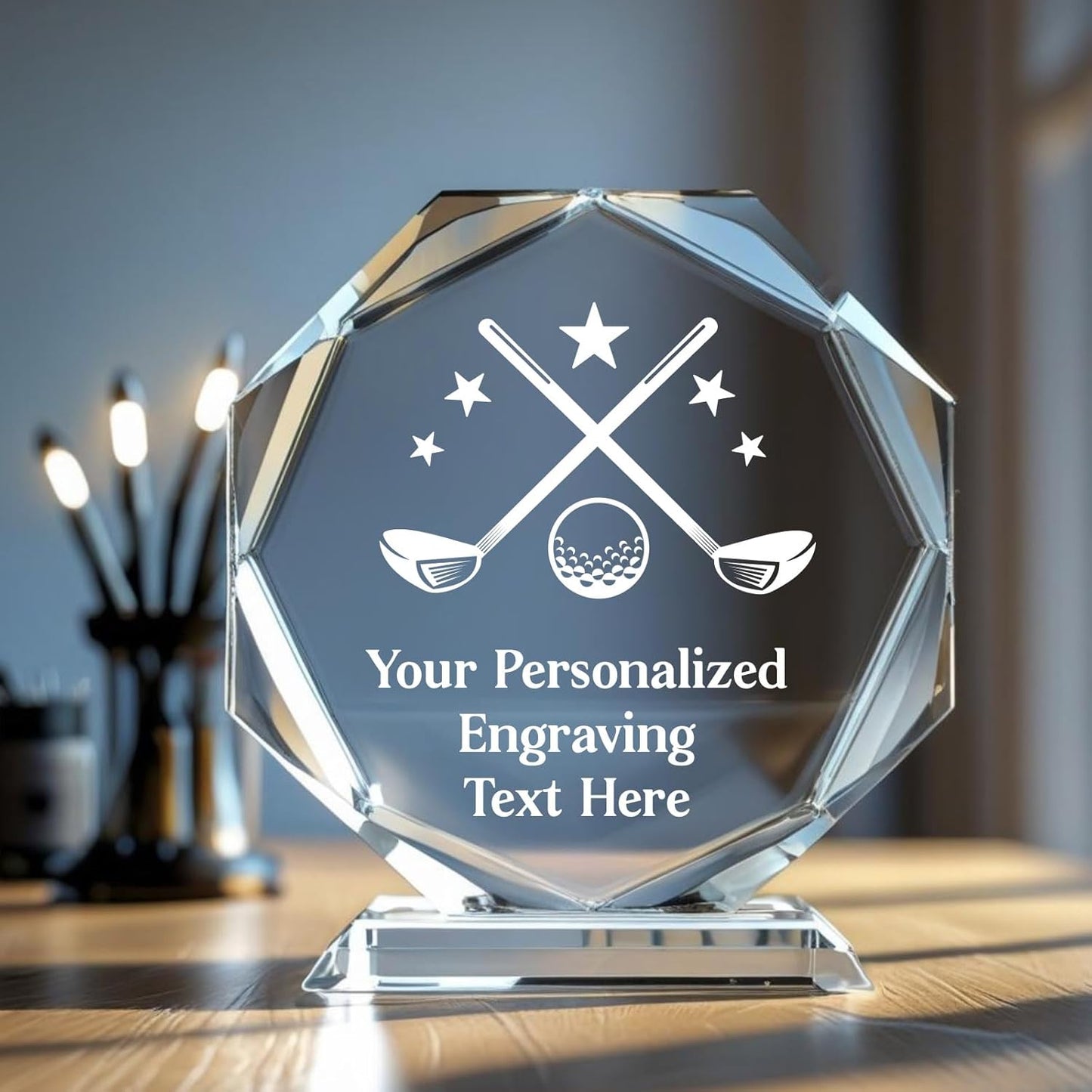 Personalized Trophy Award - Custom Crystal Awards and Trophies - Plaques Personalized Engraved - Thank You Gifts - Employee Appreciation Gifts for Cowokers, Recognition, Sports
