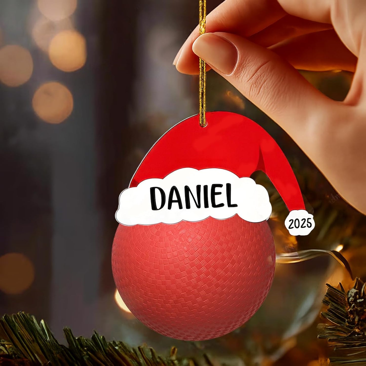 Personalized Kickball Christmas Ornament 2025, Custom Kickball Ball Ornaments with Name, Team Ornament, Custom Coach Gifts, Christmas Tree Decorations, Gifts for Sports Lovers Boys, Xmas Gift 2025