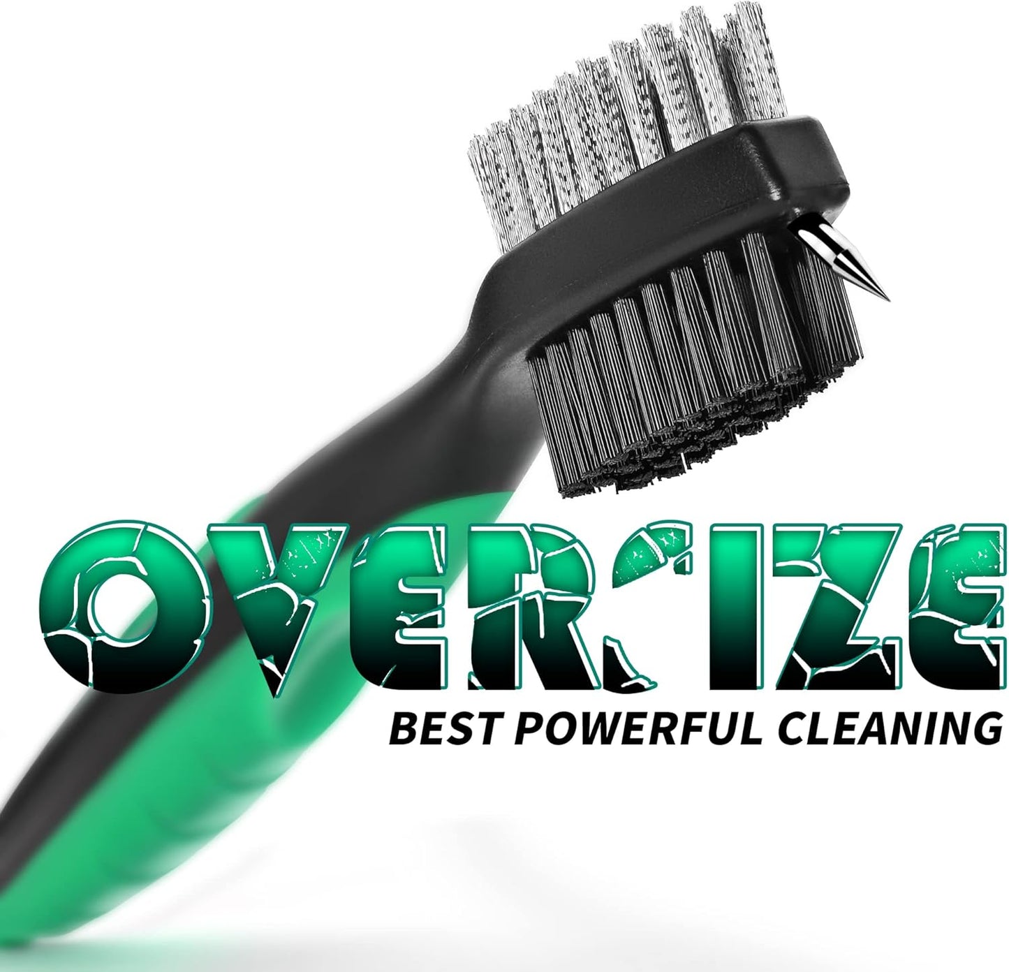 Mile High Life Golf Club Brush, Club Groove Cleaner with 2 Ft Retractable Extension Cord and Aluminum Carabiner, Golf Bag Accessories for Men and Women