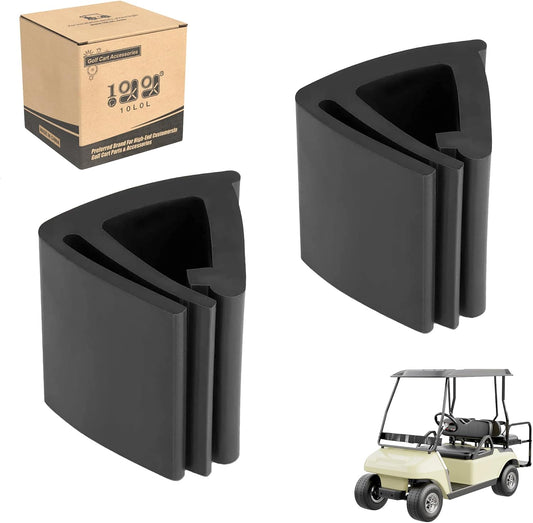 10L0L Universal Golf Cart Windshield Retaining Clips for Yamaha EZGO Club Car, Rubber Top Grip OEM# 102005801, Set of 2