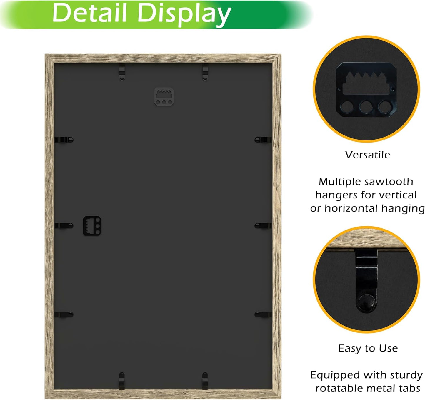 FrameWorks 12" x 18" Natural Wooden Shadow Box Frame – Soft Felt Back, Tempered Glass, and Included Elegant White Ball Push Pins