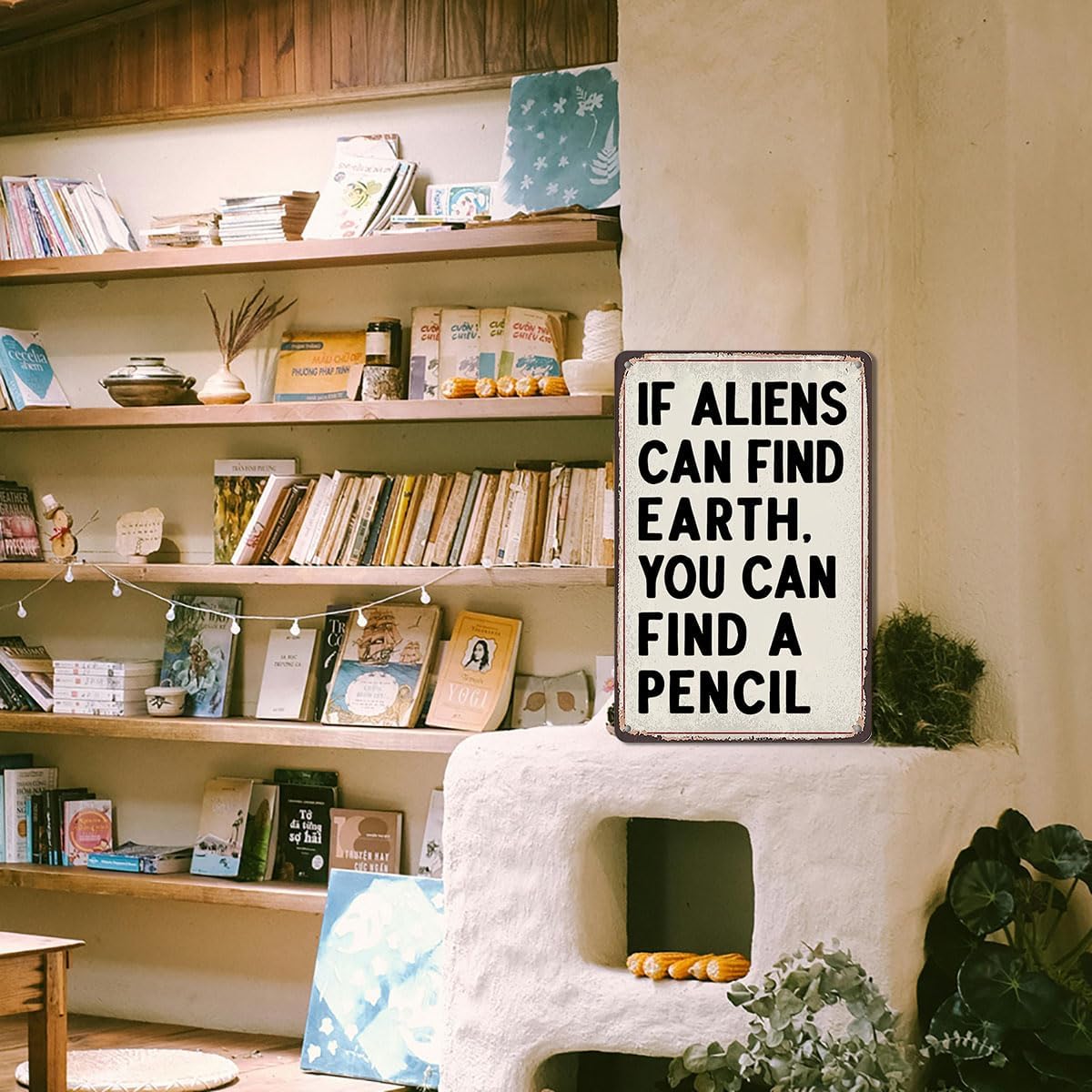 Funny Math Teacher Gifts Tin Sign - Math Classroom Wall Art, Retro Posters for High School and Middle School, Math Teacher Sign, Classroom Must Haves, 8x12 Inch