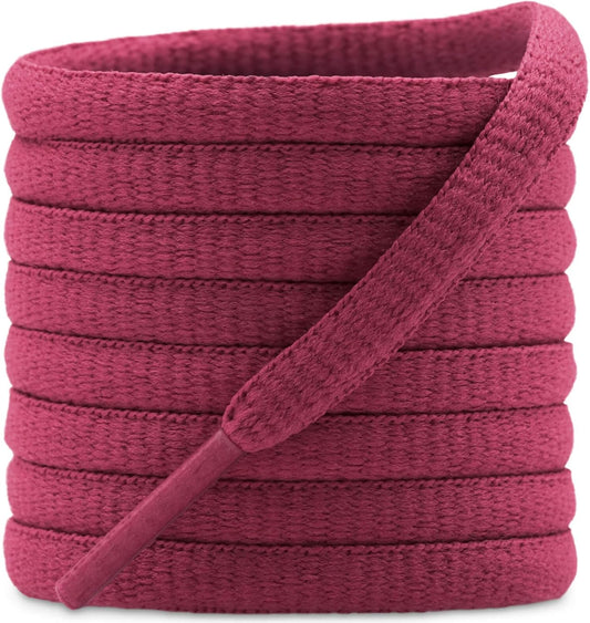 DELELE 2Pair Oval Shoes laces 42 Colors Half Round 1/4" Athletic ShoeLaces for Sport/Running Shoes Shoe Strings