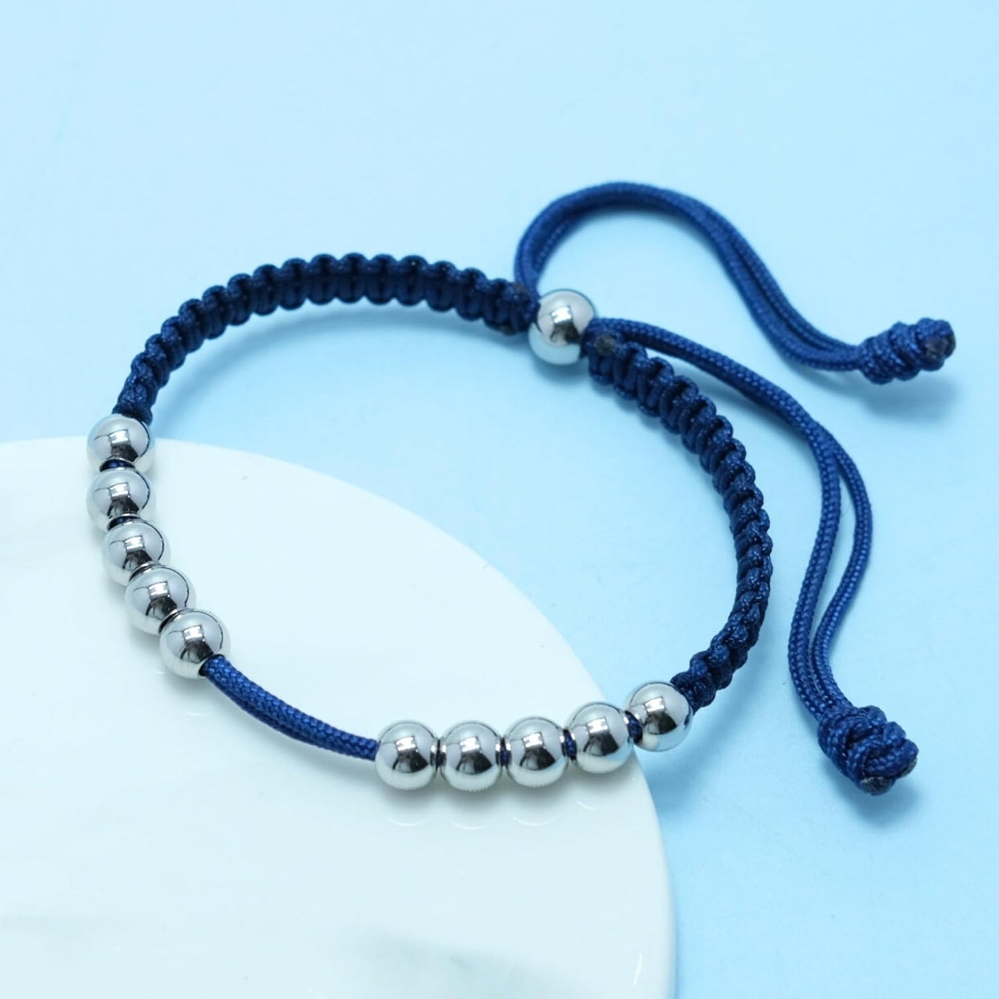 LAMIBEE Golf Stainless Steel 10 Beads Score Counter Bracelet, Golf Stroke Count Bracelet, Resizable and Easy to Adjust Golf Round Scoring Tracker, Durable and Stylish Golf Accessory