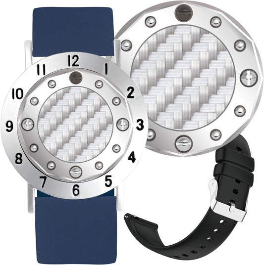 Golf Ball Marker with Carbon Fiber Ball Marker Bracelet, Golf Accessories, Golf Gifts, Golf Counter for Men Women