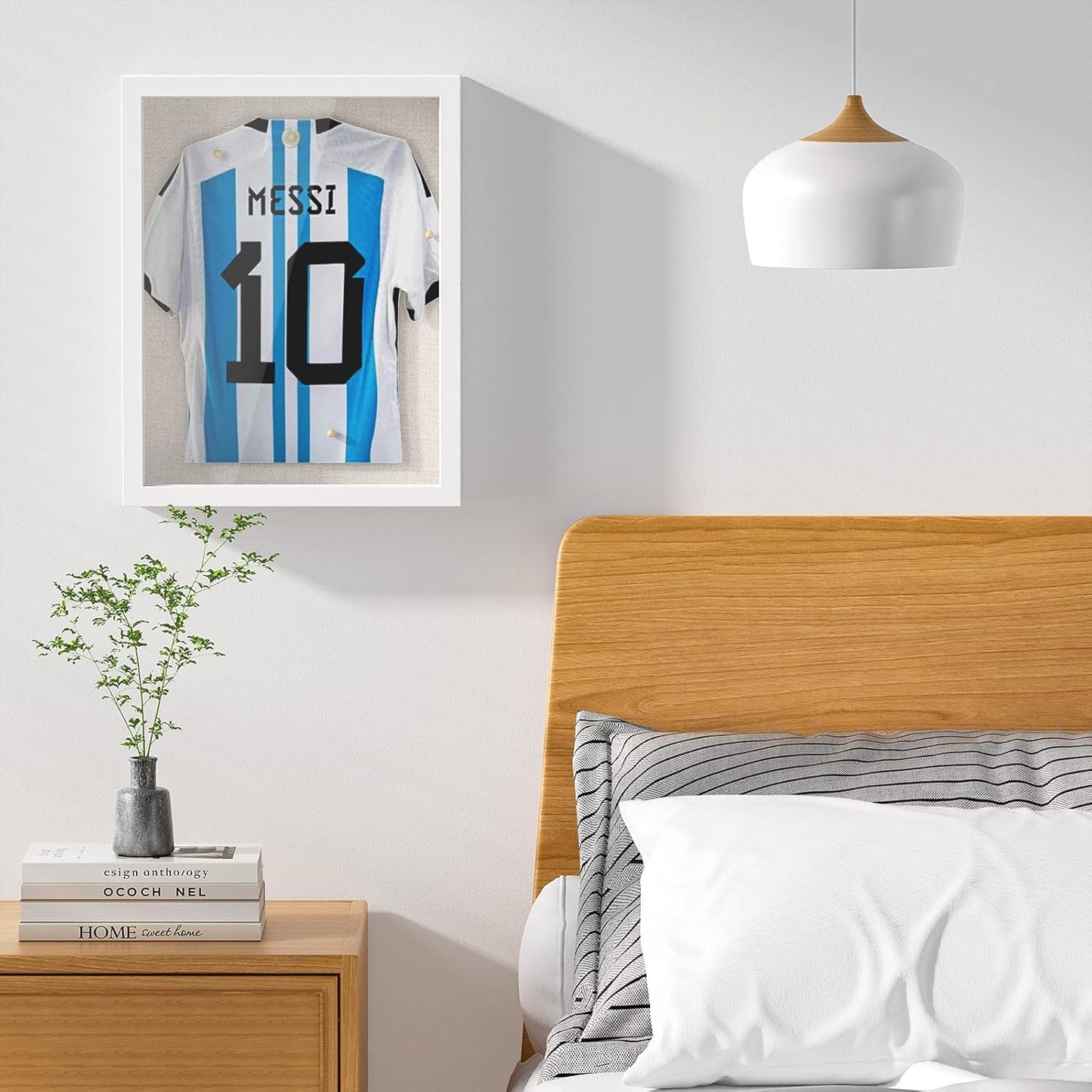 Love-KANKEI Shadow Box Frame 13x16.5 inch, Large Shadow Box Display Case with Linen Back Memorabilia Awards Medals Photos Memory Box Gift White