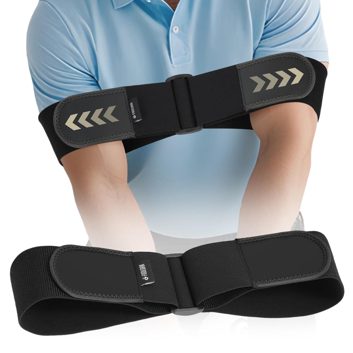 Adjustable Golf Swing Trainer Arm Band – 2025 Innovative Golf Training Aid with Strong Restraining Power – Keep Arms Connected, Fix Chicken Wing Fast – Improve Swing Path & Build Muscle Memory – Great Gift for Golfers