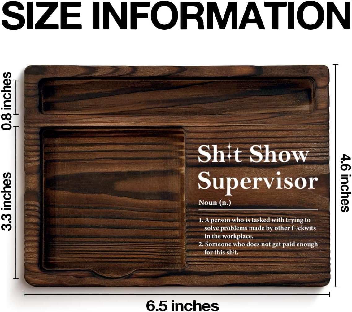 Funny Gifts for Boss Supervisor Team Manger Retirement Farewell Boss's Day, Supervisor Boss Gifts Sticky Note Holder Office Decor