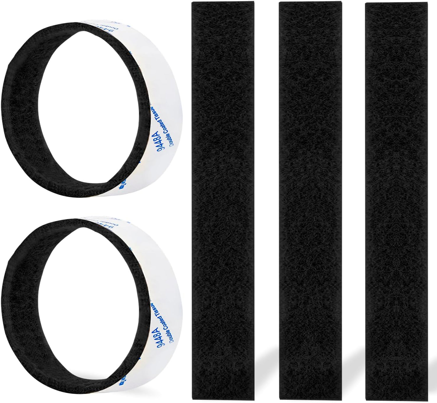 Felt Strips 10Pieces Pack 1x 6 Inches Self Adhesive Black Furniture Felt Strips Anti Scratch Heavy Duty 5mm Thick Floor Protector for Rocking Chair for Hardwood Floor