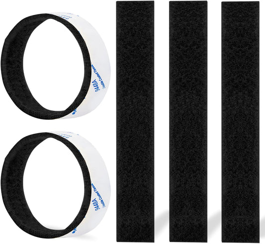Felt Strips 10Pieces Pack 1x 6 Inches Self Adhesive Black Furniture Felt Strips Anti Scratch Heavy Duty 5mm Thick Floor Protector for Rocking Chair for Hardwood Floor