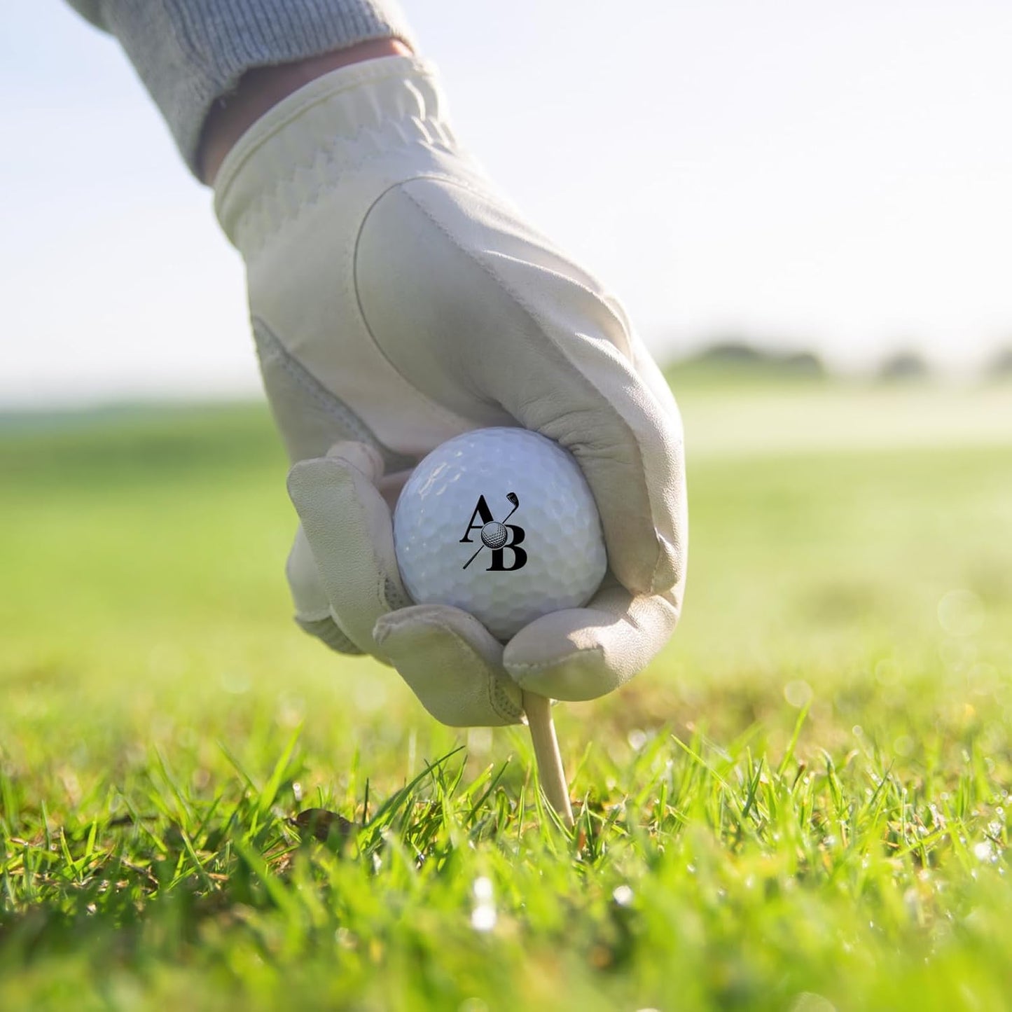 Custom Golf Ball Stamp, Self-Inking Golf Ball Stamper with Personalized Monogram Design, Waterproof Quick-Dry Ink, Durable Marker for Easy Ball ID, Ideal Gifts for Golfers Men Women Beginners