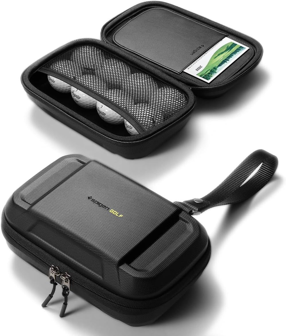 Spigen Golf Essentials Organizer Pouch - Golf Accessories/Valuables Holder and Case Fits Balls, Tees, Markers, Gloves