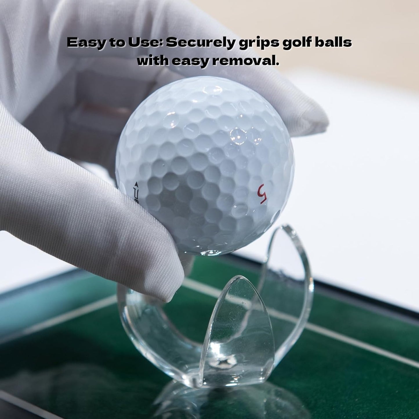 Golf Ball Wall Mount Display,Wall Holder Claw for Single Golf Balls ,Securely Mounts on Any Surface with Screws to Display Birdie, Eagle, Perfect Shot Milestone Balls | Golf Decor & Storage
