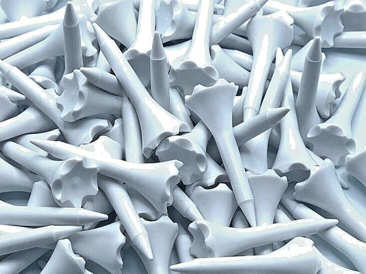 TRUESTRIKE Premium USA Golf Tees – 3¼" or 2¾" Durable Plastic Performance Tees (100 Pack) – Made in USA – Bulk Value Pack