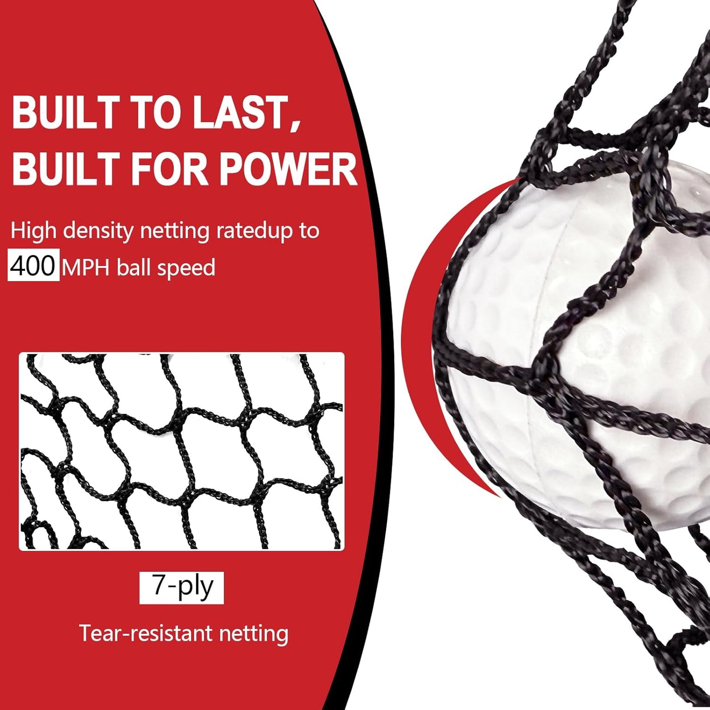 Golf Practice Net 10x7FT, Heavy Duty Golf Hitting Net with Target Net, Indoor Outdoor Training for Backyard Driving & Garage, Complete Set with Golf Balls & Tees, Turf, Carry Bag