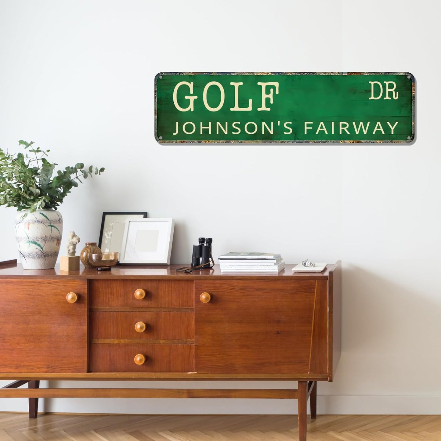 Personalized Golf Metal Sign, Vintage Country Club Villa Decor, Custom Metal Sign with Name, Personalized Golf Wall Decor for Club Garage Bar, 19th Hole Wall Art, Gifts for Golfers Dad Father Husband