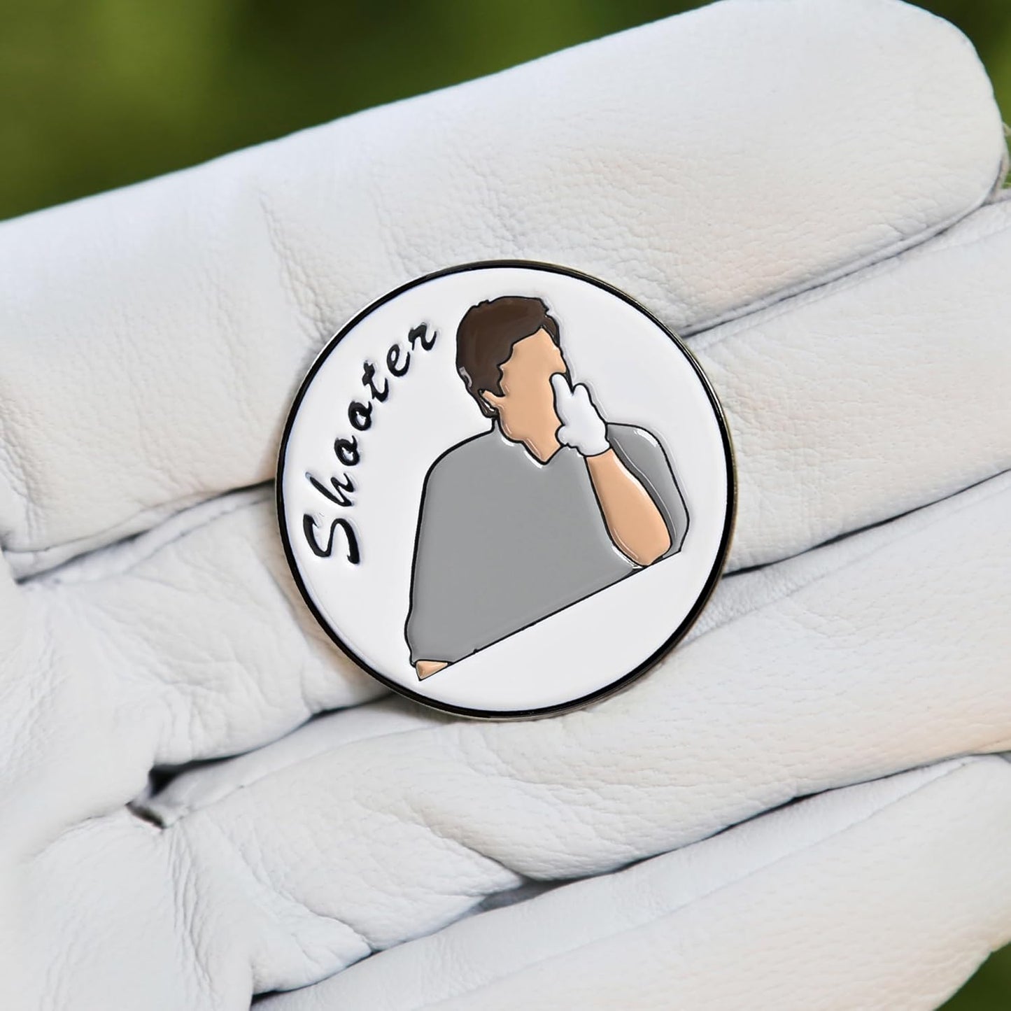 ZEETY Funny Golf Ball Marker with Magnetic Hat Clip – Golf Accessories for Men and Women, Great Golf Gift for Players with Attitude