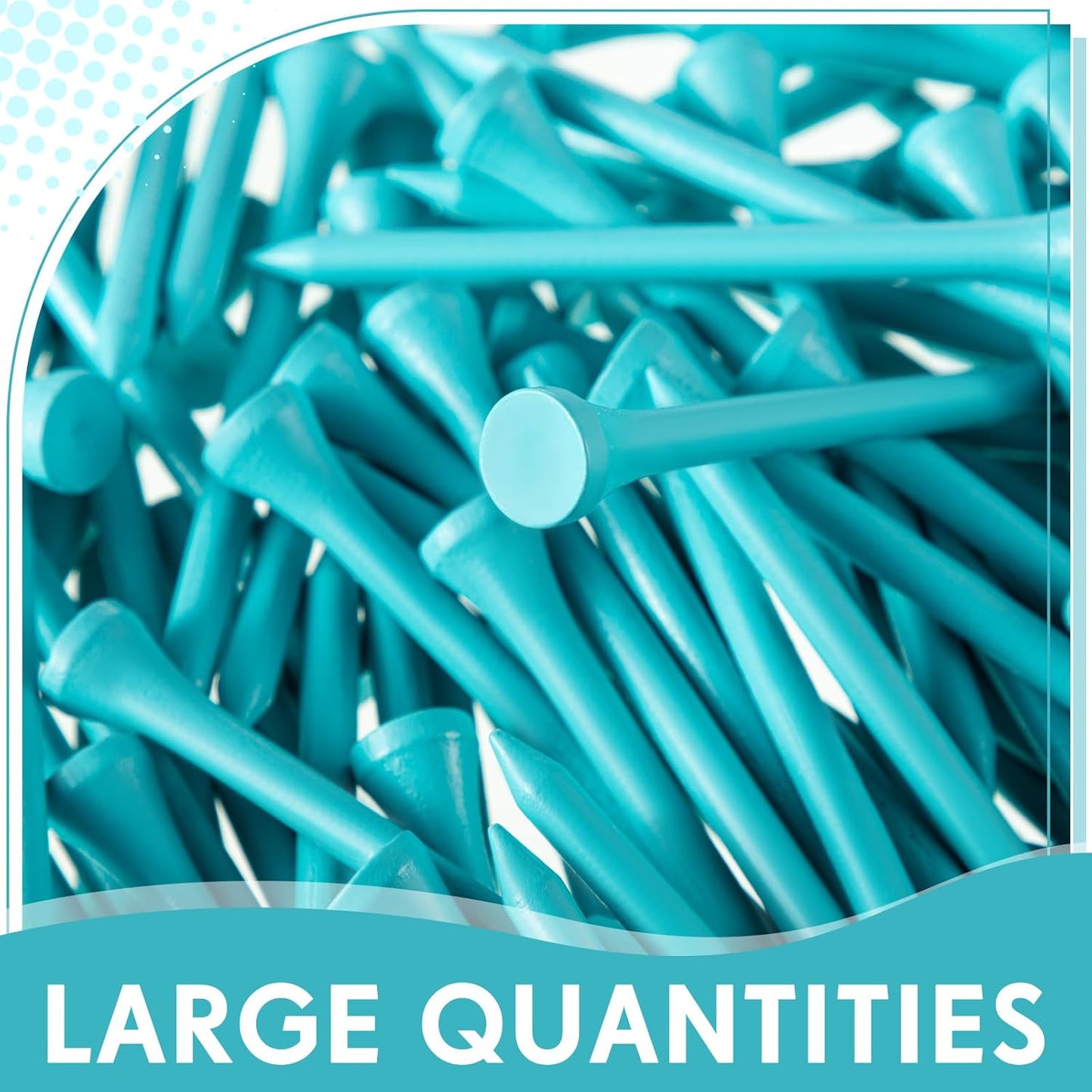 Jenaai 200 Pcs Golf Tees Bamboo Golf Tees Professional Golf Tees Bulk for Women Golf Club Accessories