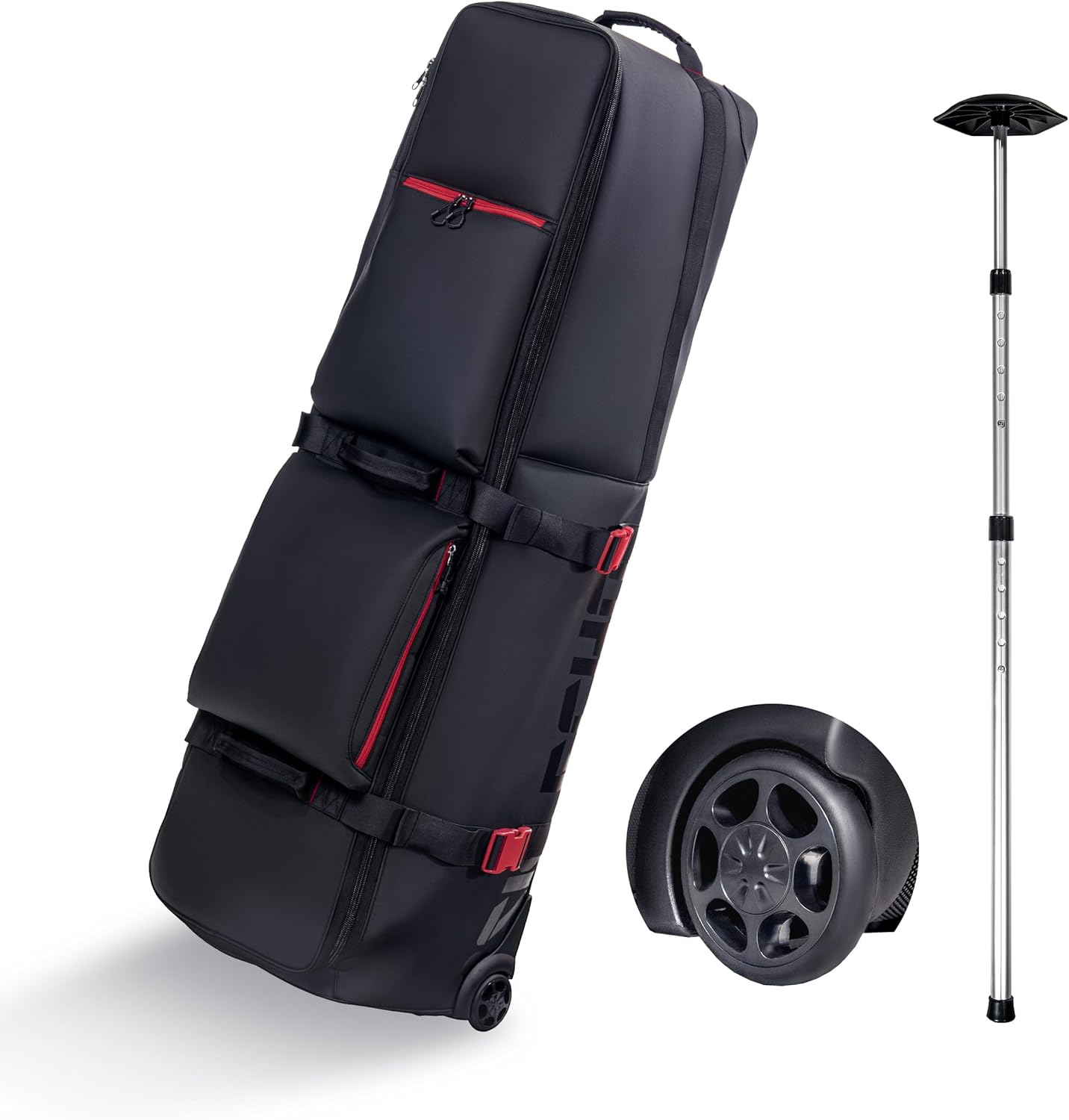 ASK ECHO LOCKLINK Roller Outdoors Golf Travel Bag Soft-Sided with Wheels/Black