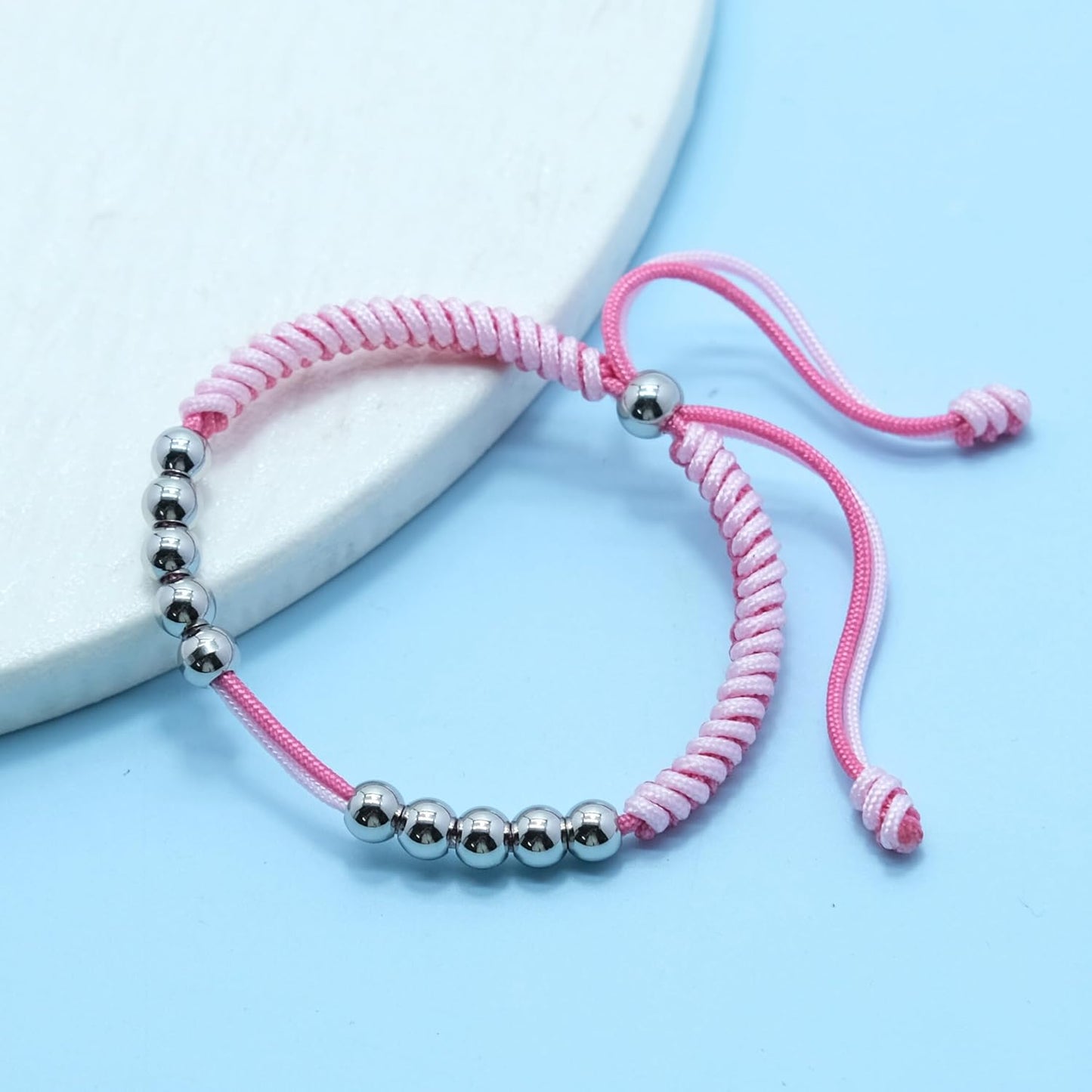 LAMIBEE Golf Stainless Steel 10 Bead Score Counter Bracelet, Golf Stroke Count Bracelet, Resizable Easy to Adjust Golf Round Scoring Tracker, Durable Stylish Golf Accessory