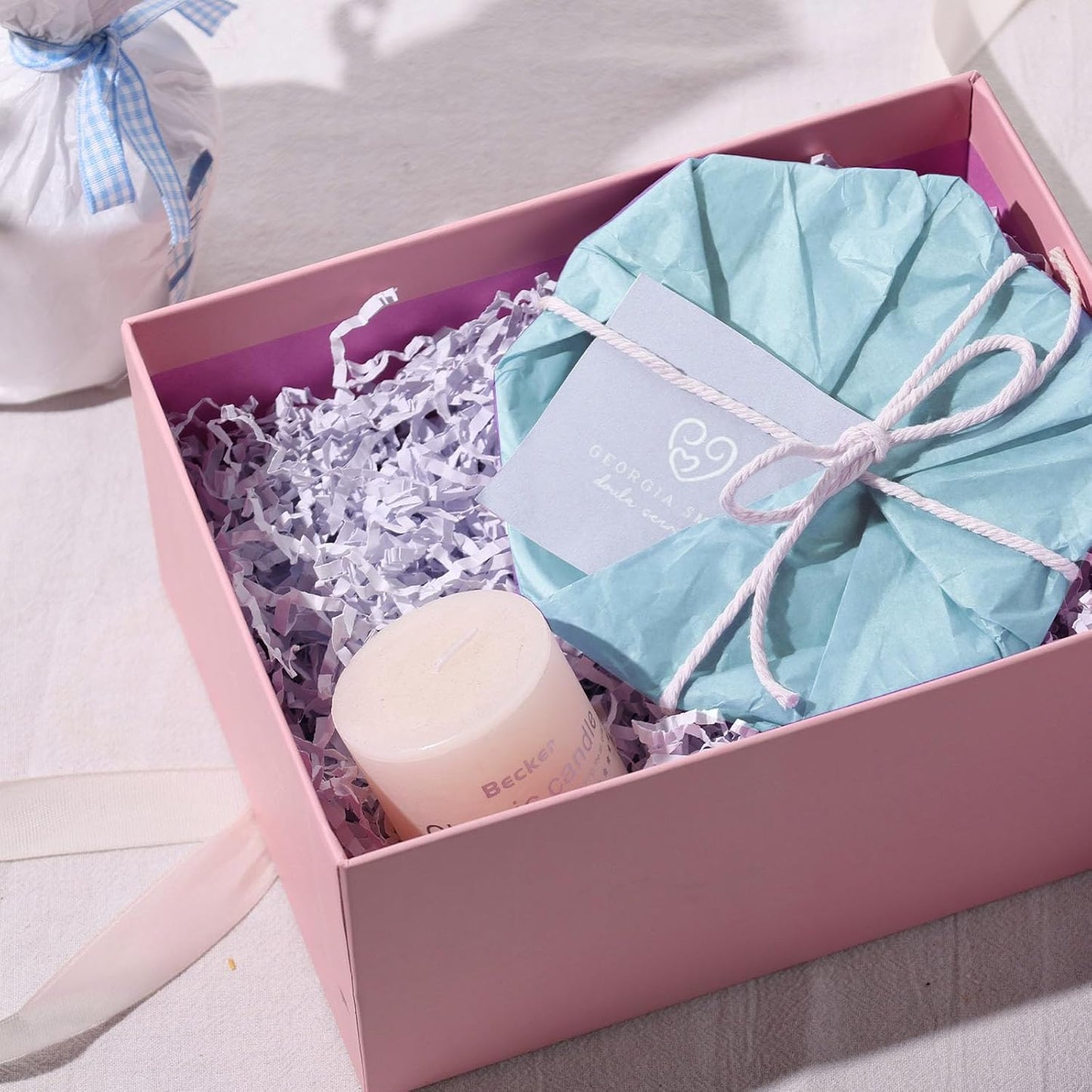 Shindel 120 Sheets Blue Tissue Paper, 20x14 Inch Light Blue Tissue Paper for Gift Bags Christmas Birthday Wedding Baby Shower Party Decorations DIY Craft Supplies