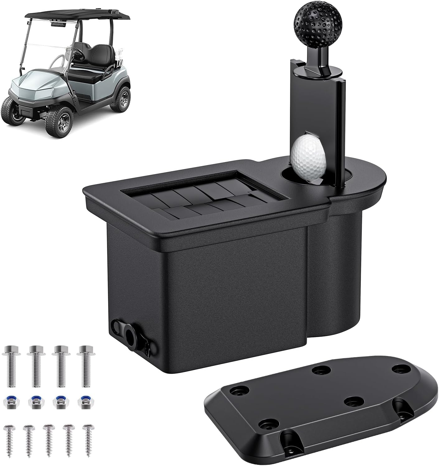 Drive-up Universal Golf Cart Ball Washer and Club Cleaner Kit, Golf Ball Cleaner and Club Head Washer, Suitable for Club Car, EZGO, Yamaha Gas and Electric Golf Carts, OEM 603836