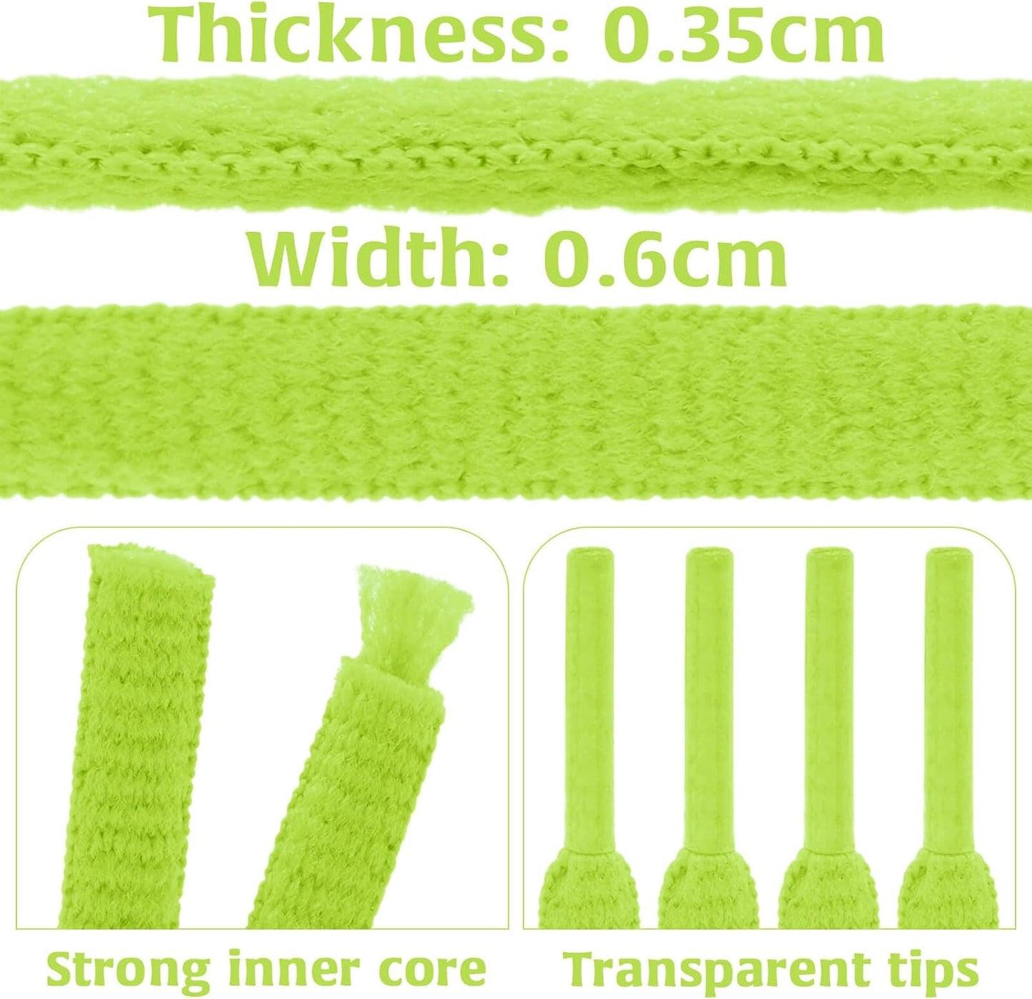 DELELE 2Pair Oval Shoes laces 42 Colors Half Round 1/4" Athletic ShoeLaces for Sport/Running Shoes Shoe Strings