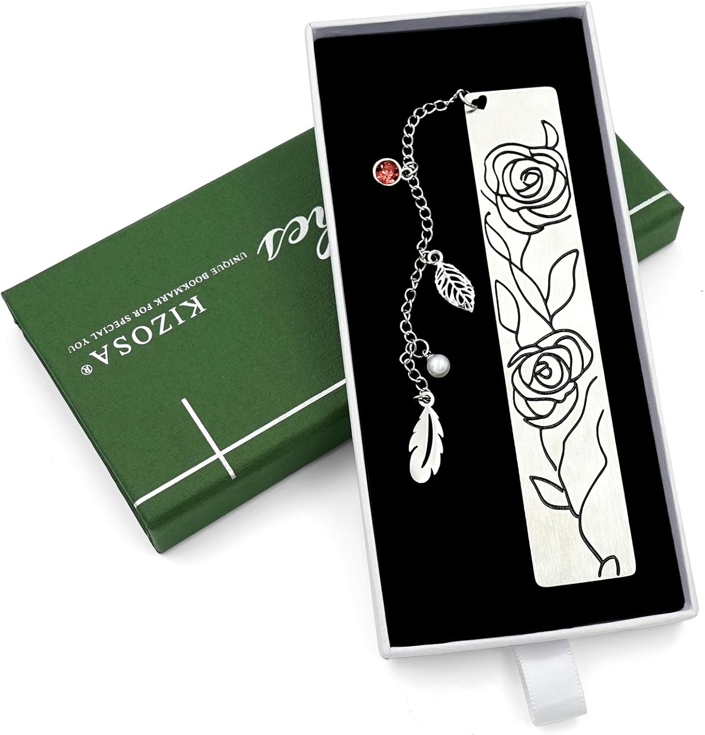 Metal Bookmark Gifts for Women Men,Book Marks for Reading,Bible Bookmarks,Friends Teacher Birthday Valentines Mothers Fathers Day Christmas Book Lovers Gift (04-Rose Bookmark)