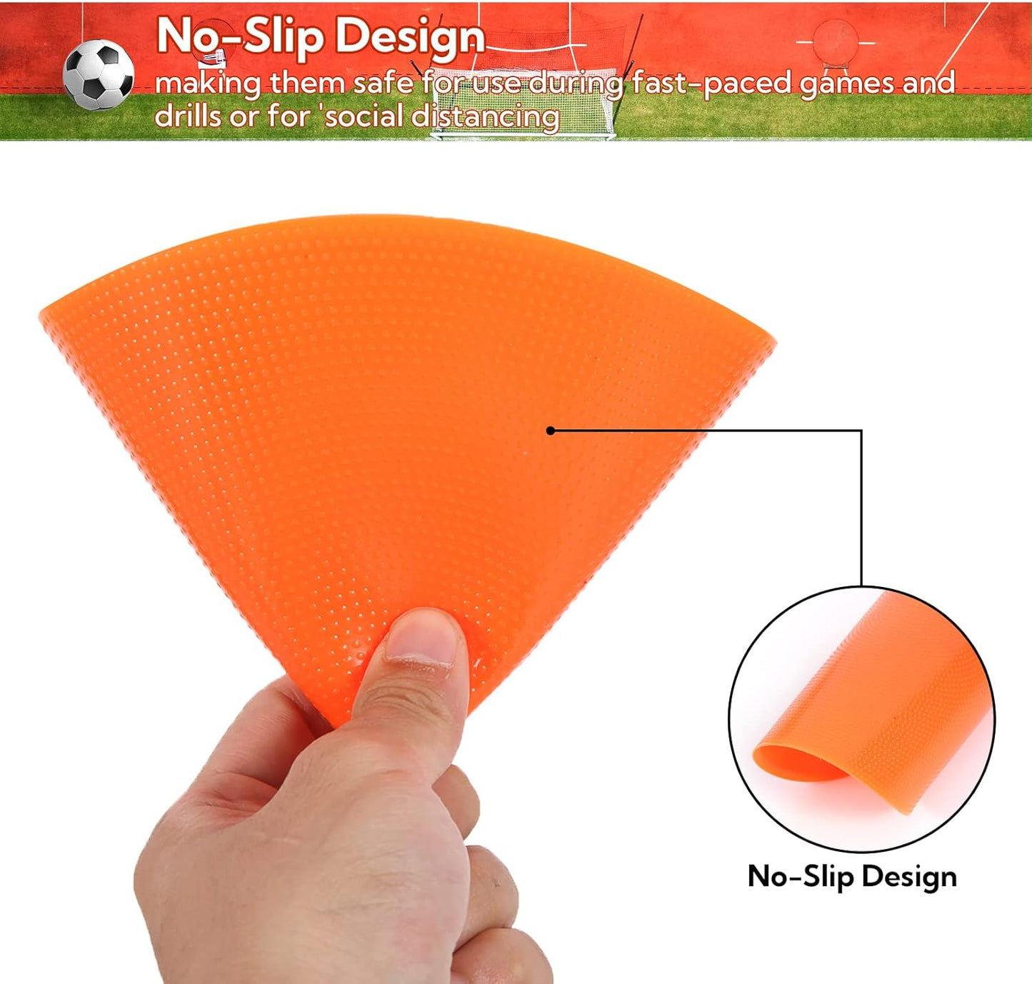 9 Inch Poly Vinyl Spot Markers, Non Slip Rubber Agility Markers Flat Field Cones Floor Dots,for Exercise Drills, Sports, Games, Speed Agility Training -30 Pcs