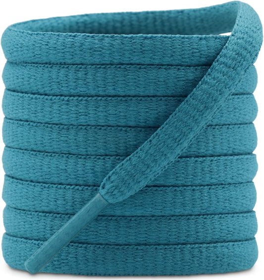 DELELE 2Pair Oval Shoes laces 42 Colors Half Round 1/4" Athletic ShoeLaces for Sport/Running Shoes Shoe Strings