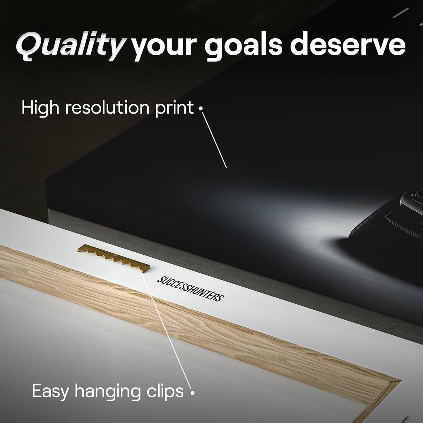 Motivational Wall Art for Office, Super Car Art Canvas, Inspirational Automotive Decor for Toyota Tundra TRD Pro Sportscar Lovers, Motivational Wall Decor for Home, Car Poster (24" x 48" in)