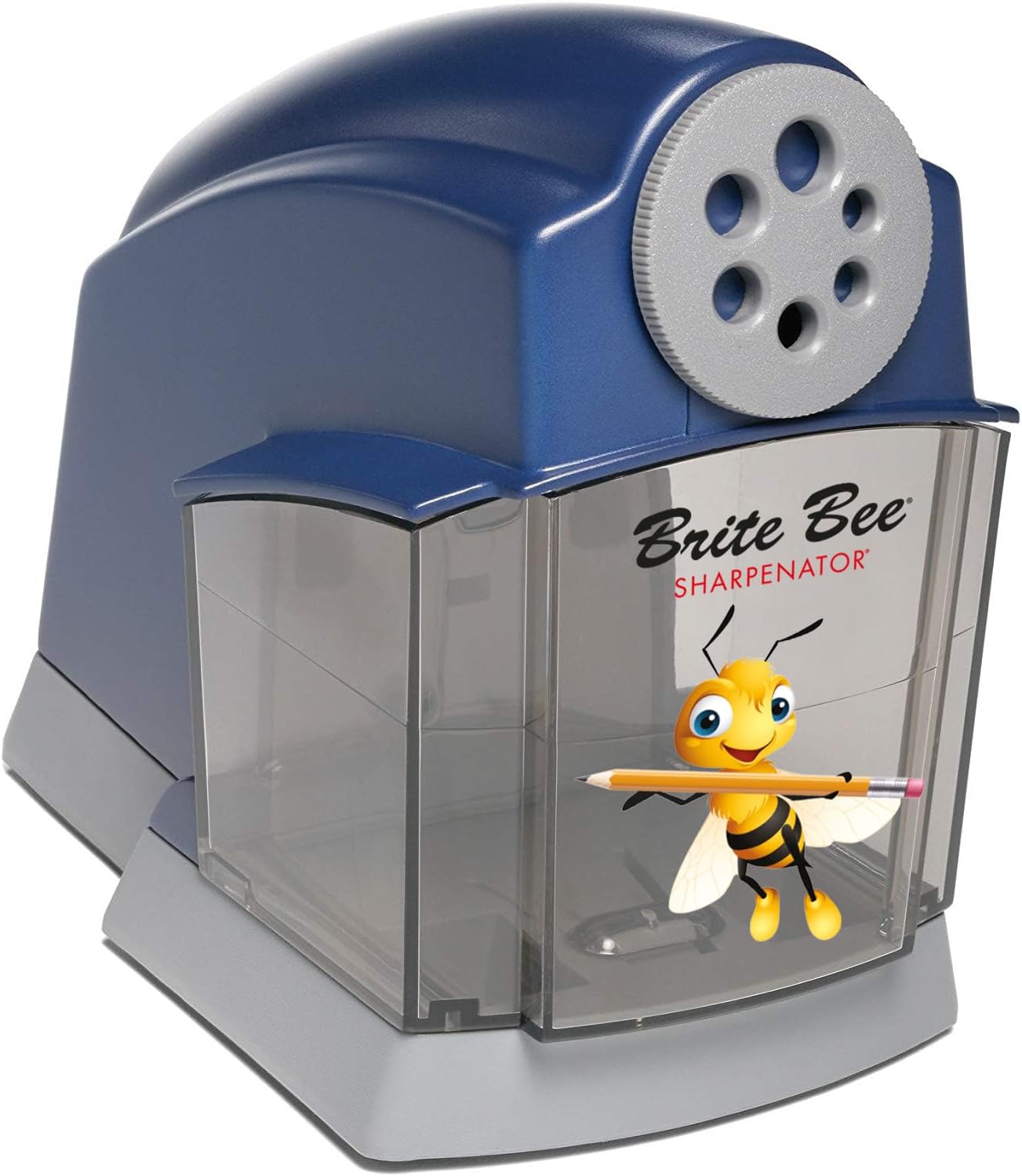 Sharpenator – Heavy Duty Classroom Electric Pencil Sharpener for Teachers & Students – Quiet Motor, Auto Stop, Large Bin, Helical Blade – Sharpens All Pencil Types