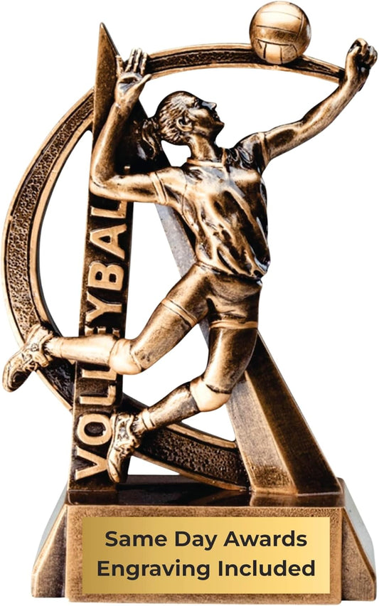 Sports Trophy – Ultra Action 6.5 Inch Engraved Resin Award – Personalized Recognition for Kids Youth Teams Schools Adult Leagues Coaches and Achievement Awards