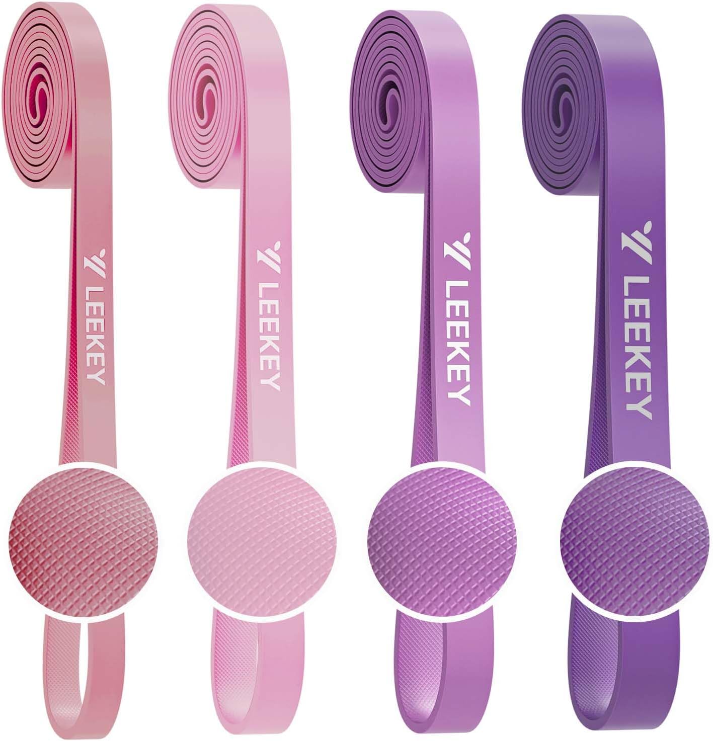 LEEKEY Resistance Bands, Exercise Bands with Handles,Pull Up Assist Bands - Band Set with Door Anchor - Bands for Working Out,Band for Men and Women Fitness Training,Home Workouts