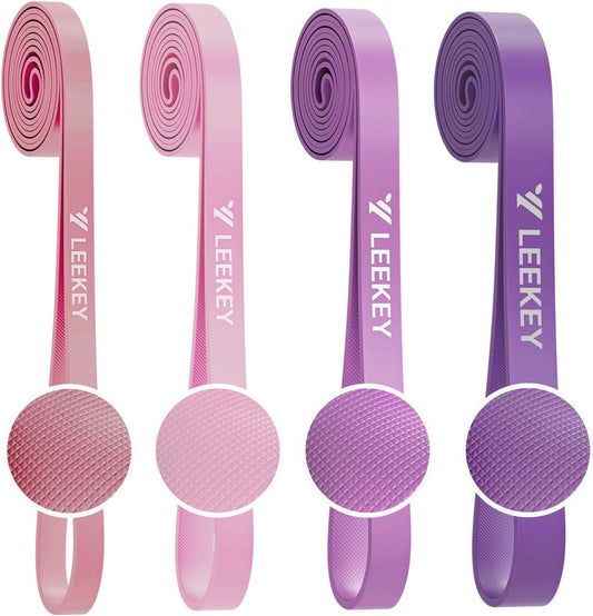 LEEKEY Resistance Bands, Exercise Bands with Handles,Pull Up Assist Bands - Band Set with Door Anchor - Bands for Working Out,Band for Men and Women Fitness Training,Home Workouts