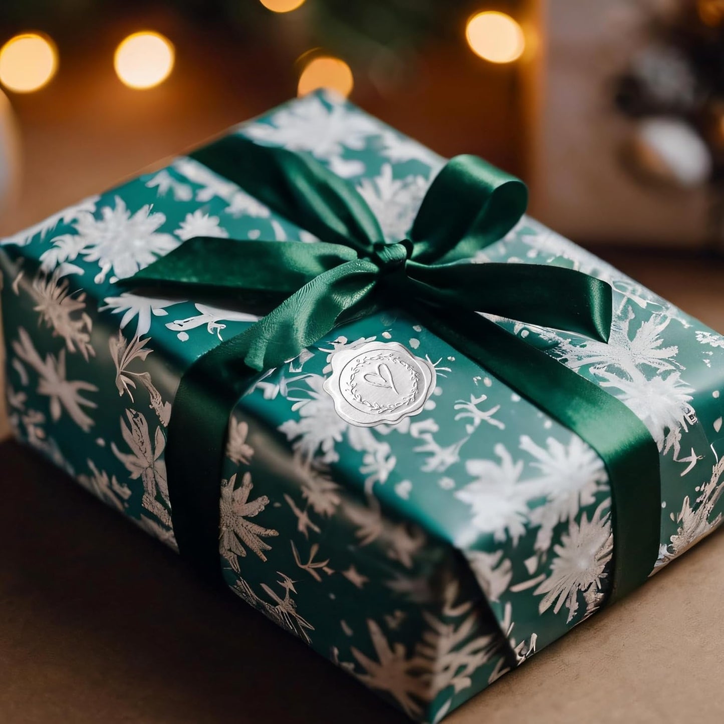 300pcs Silver Embossed Wax Seal Looking Heart Envelope Seals for Wedding Invitations/Greeting Cards/Party Favors, Self-Adhesive