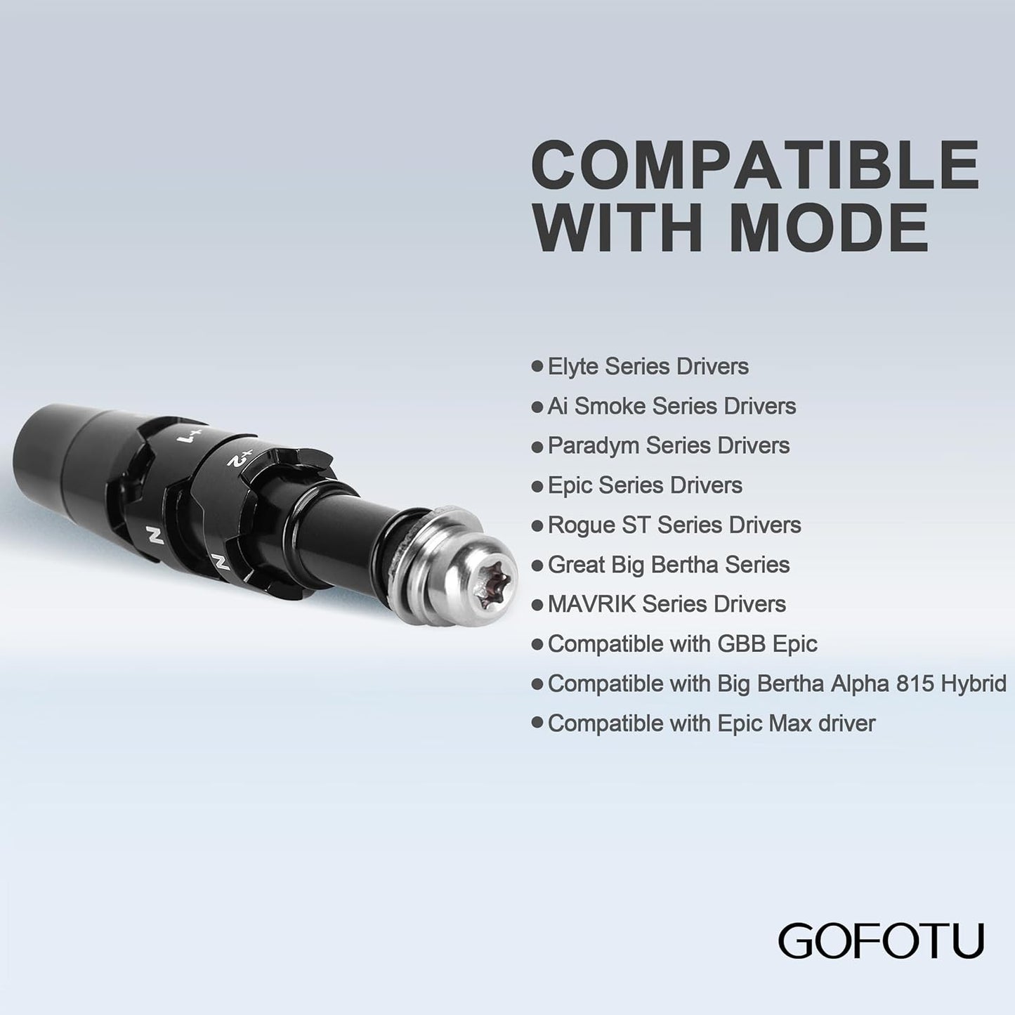 Golf .335 Golf Adapter Sleeve Shaft Compatible with Callaway Elyte, Ai Smoke Series Drivers, Paradym, Epic, Rogue ST, Great Big Bertha, MAVRIK Series,16/815/814 XR Drivers