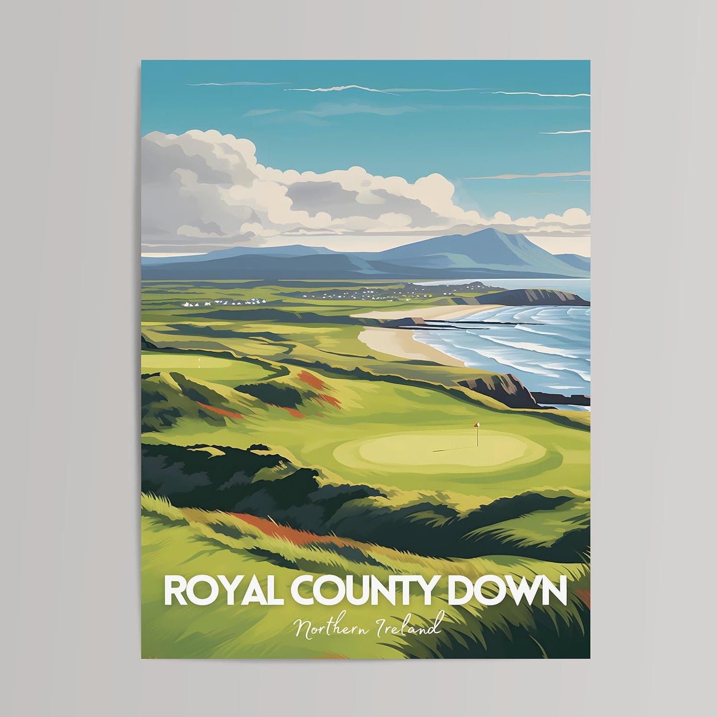 Golf Course Premium Giclee Fine Art Prints - Augusta, Pebble Beach, Pinehurst, Golf Course Posters, Golf Wall Art, Aesthetic Poster for Home Office Decor, Ready to Frame