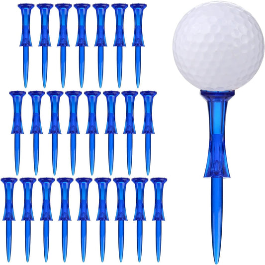 Golf Tees 3-1/4’’ 50 Count Plastic Golf Tees Reduced Friction & Side Spin Professional Unbreakable Golf Tees Durability and Stability Golf Tee