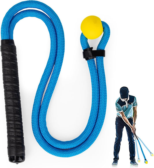 Golf Rope Swing Trainer Professional Golf Swing Rope Training Aid Improved Golfers Swing Speed, Rhythm, Flexibility and Strength Golf Training Aid for Men Women Gift