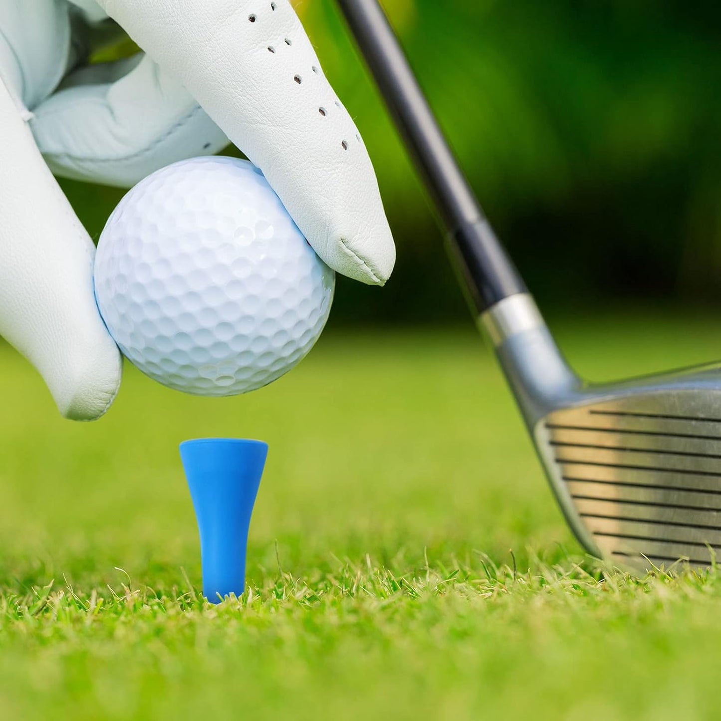 12 Pieces Golf Range Tees Set Rubber Golf Tees for Mats Driving Range 6 Pieces for Practice Mat Mixed Size