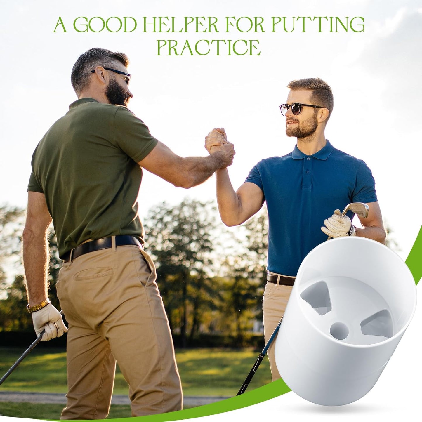 Leitee Golf Hole Cup Practice Putting Green Hole ABS Plastic Golf Putting Cup for Outdoor Backyard
