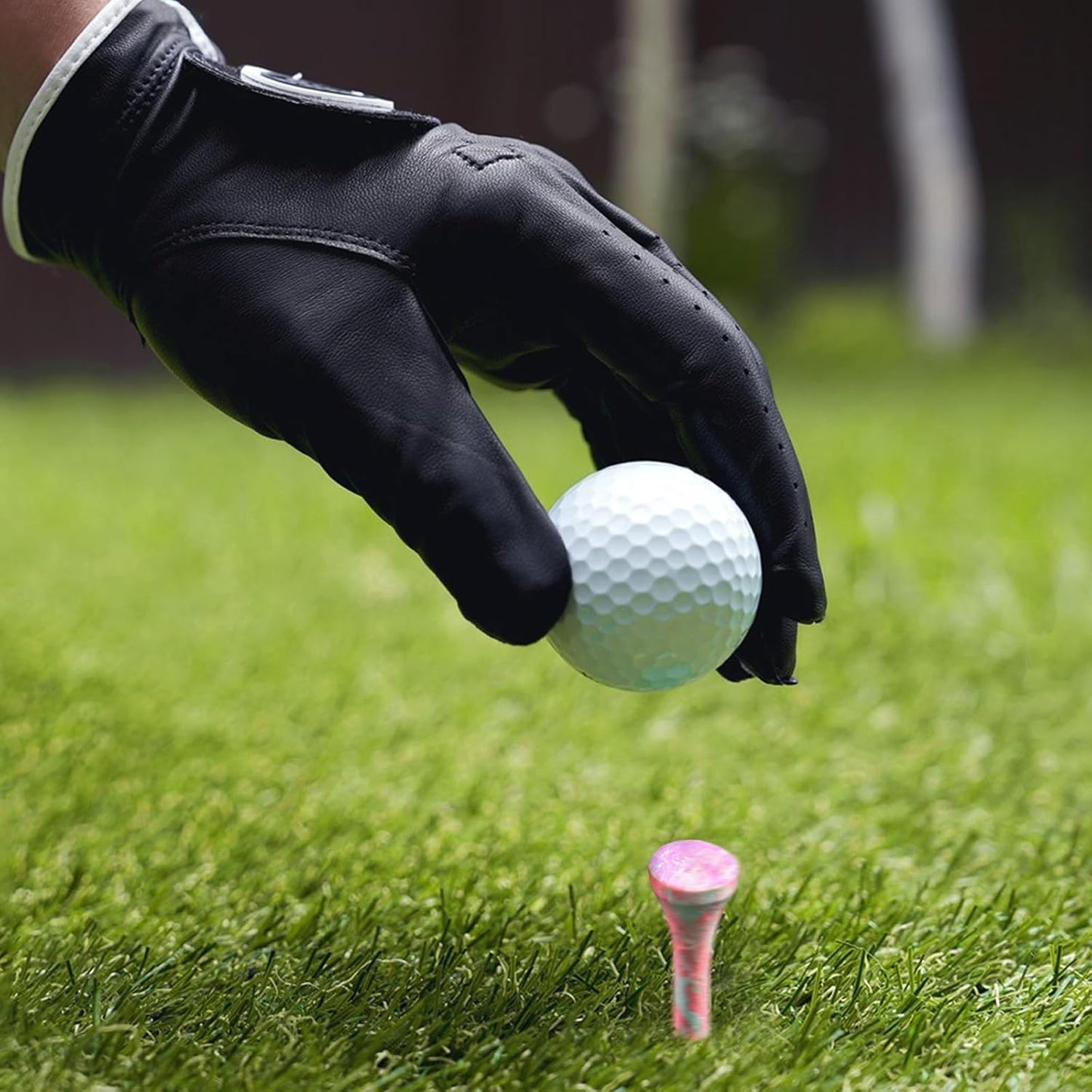 Amy Sport Golf Tees Styllish Bamboo Wooden Coloured Painted Bulk 200 Pack 1 1/2 3 1/4 2 3/4 Inch Tee, Enhanced Visibility Color Purple Pink Green Blue, Practice for Men Women