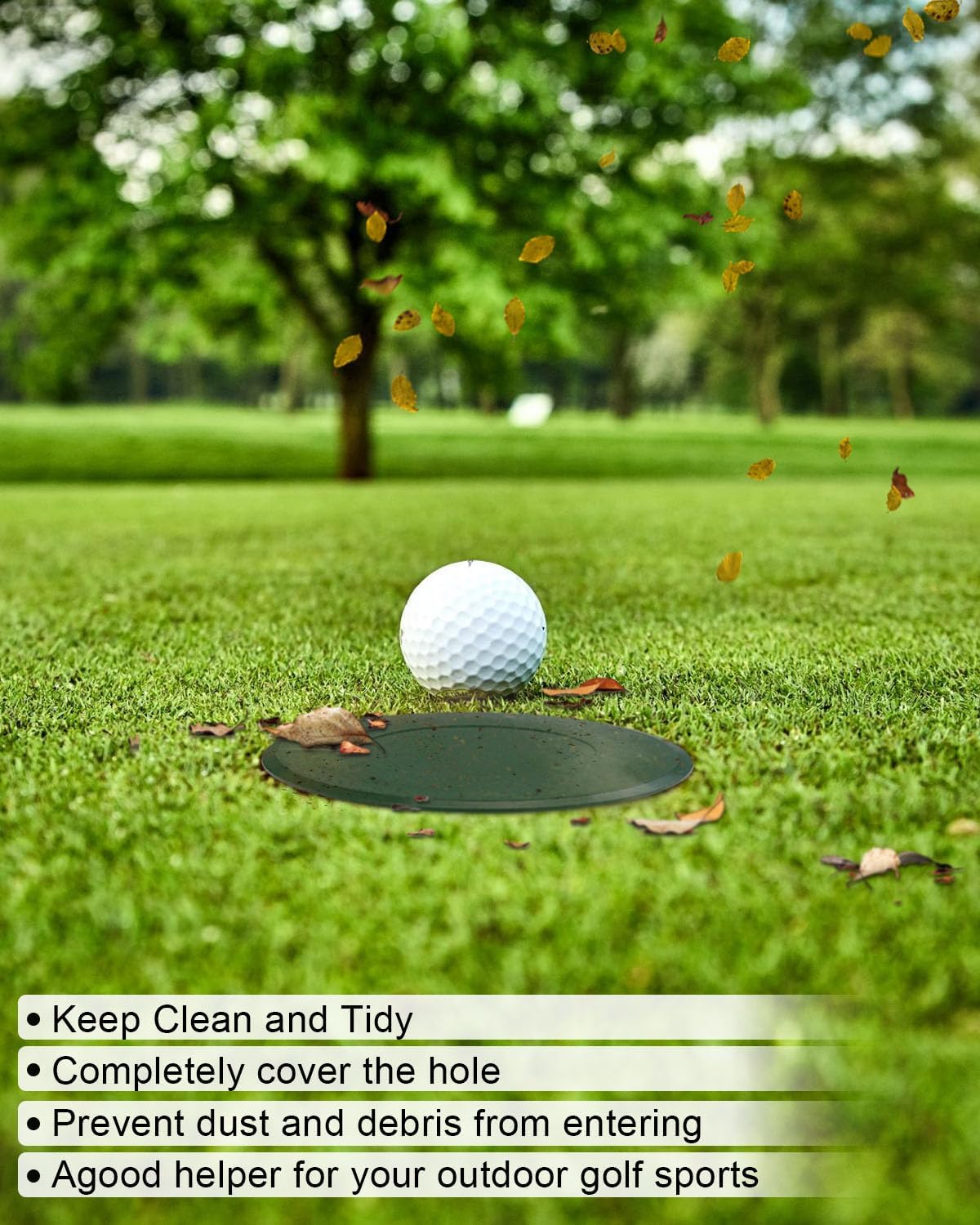 4Pcs Golf Cup Cover, Waterproof Golf Hole Putting Green Cup Covers, Practice Training Aids for Backyard Garden Yard Outdoor Activities