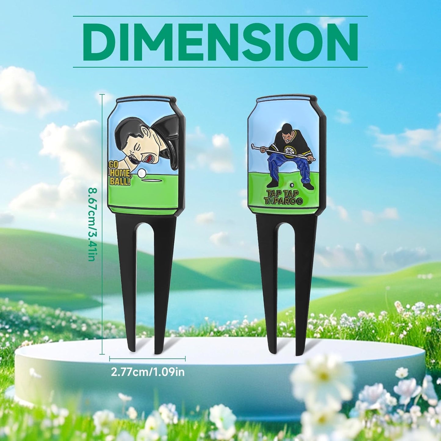 Happy Golf Divot Tool, Funny Golf Divot Repair Tool, Classic Happy Gil-More Putt Buddies Divot Tool, Premium Divit Golf Tool Gifts for Men Women Golfers