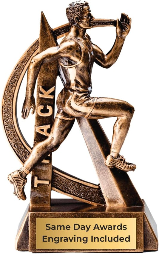 Sports Trophy – Ultra Action 6.5 Inch Engraved Resin Award – Personalized Recognition for Kids Youth Teams Schools Adult Leagues Coaches and Achievement Awards